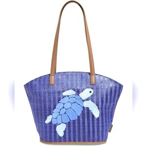 #590A Vera Bradley Straw Tote